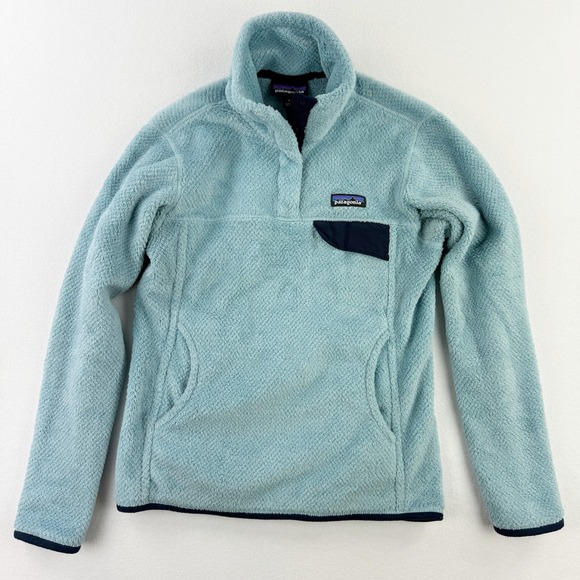 Patagonia Re-Tool Snap-T Pullover Size‎ SMALL Womens Light Blue 25442 FA17 - Picture 2 of 7
